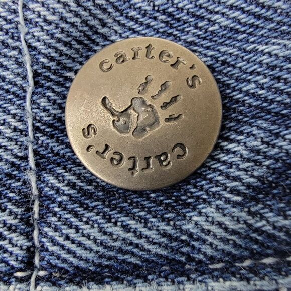 Carter's Vintage Denim Pull-On Cargo Pants 0-3 Months - Picture 2 of 8